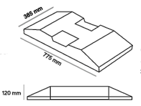 Wymiar podstawy pod znaki u-21